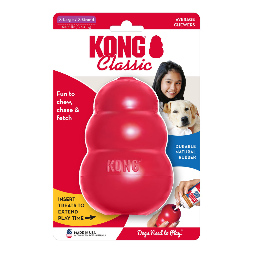 KONG® Classic Rubber Dog Toy for Average Chewers, Large, for Dogs Between 30-65 lbs