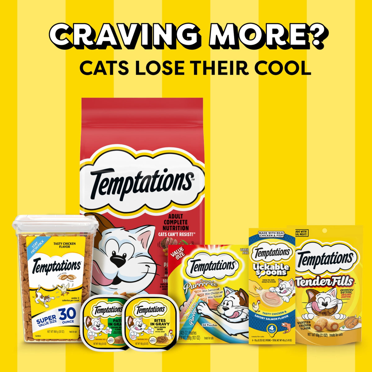 Temptations Jumbo Stuff Tempting Tuna Flavor Crunchy And Soft Treats For Cats, 14 Oz Tub