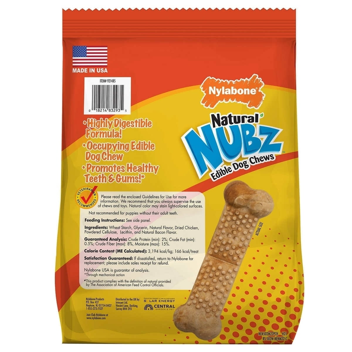 Nylabone NUBZ Dog Chews 22 Count
