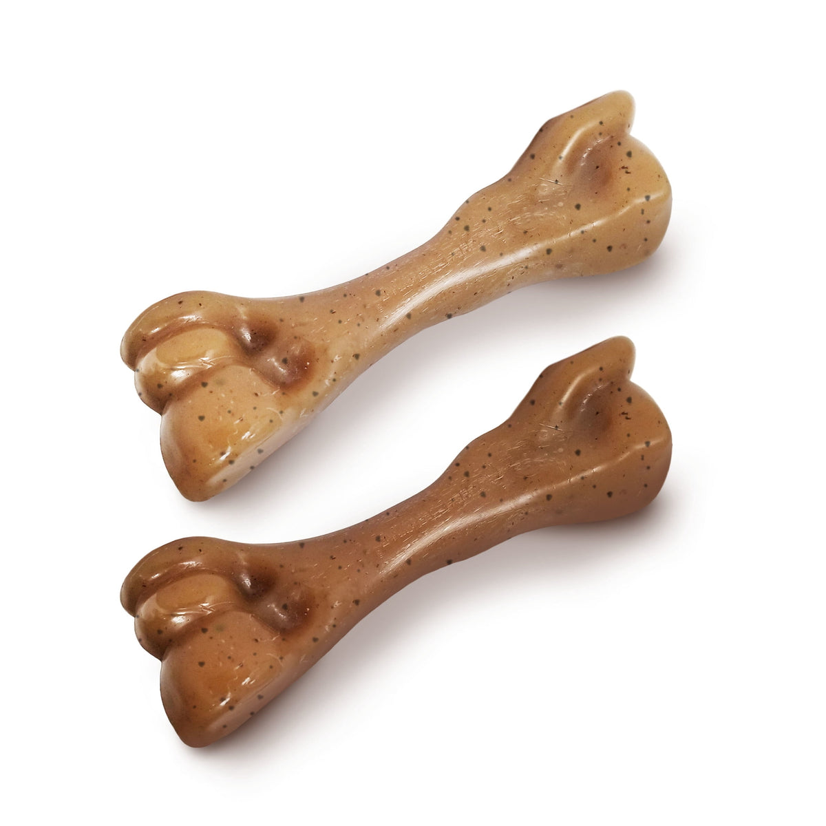 Nylabone Strong Chew Gourmet Style Femur Bone Dog Toy, Dog Chew Toy, Bacon & Chicken Flavor, Small, 2 Pack
