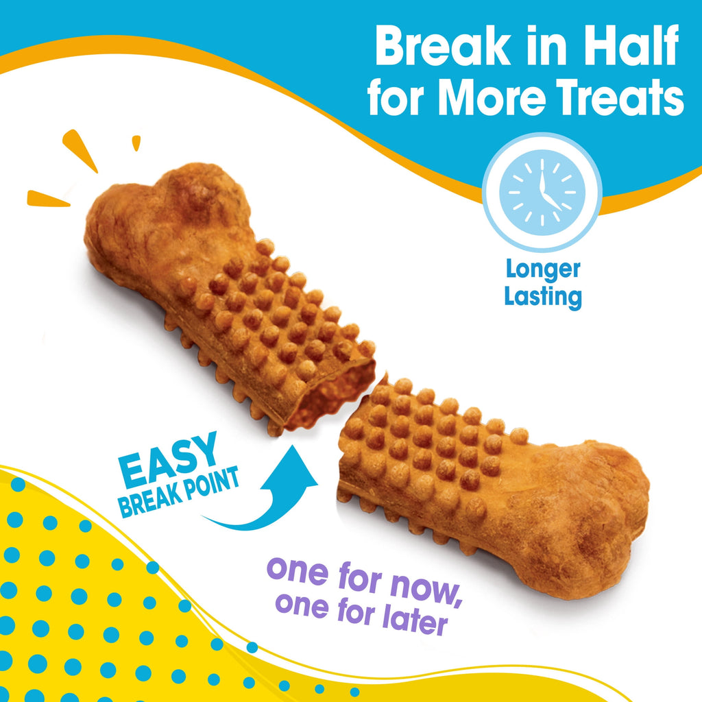 Nylabone Nubz Natural Puppy Treats for Small Dogs, Turkey & Sweet Potato Flavor Dog Treats, Small - Up to 30 lbs., 8 Count