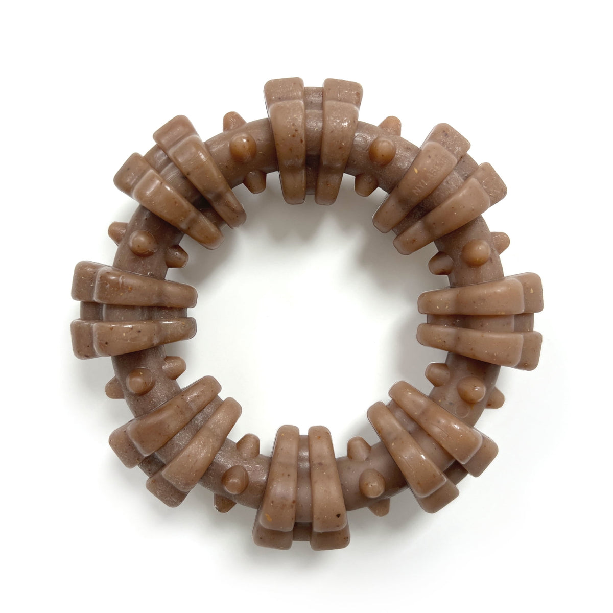 Nylabone Strong Chew Textured Ring Dog Toy, Dog Chew Toy Made with Real Beef & Chicken, X-Large