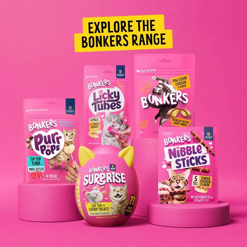 BONKERS Licky Tubes Chicken, Salmon, and Tuna Flavored Wet Cat Treats, 20 Pieces
