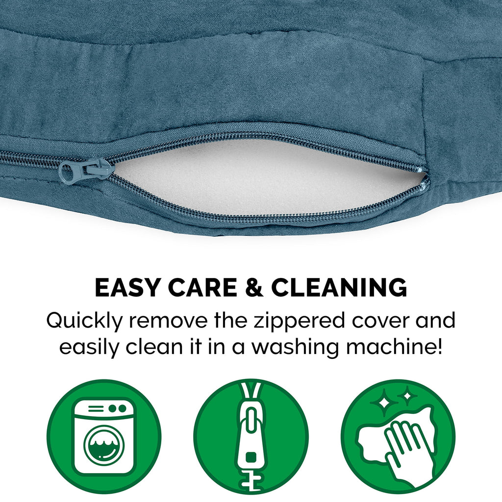 Furhaven 26" Round Orthopedic Dog Bed Sherpa & Suede Snuggery w/ Removable Washable Cover - Gray, 26-inch Faux Lambswool & Suede Gray 26 inch Snuggery (Orthopedic Foam)