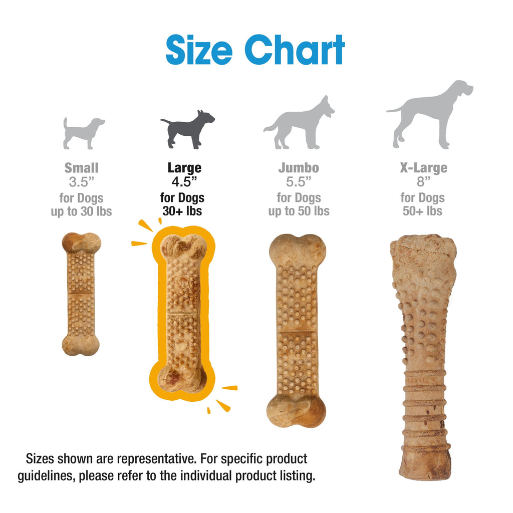 Nylabone Nubz Natural Dog Chew Treats, Chicken Flavor, Large