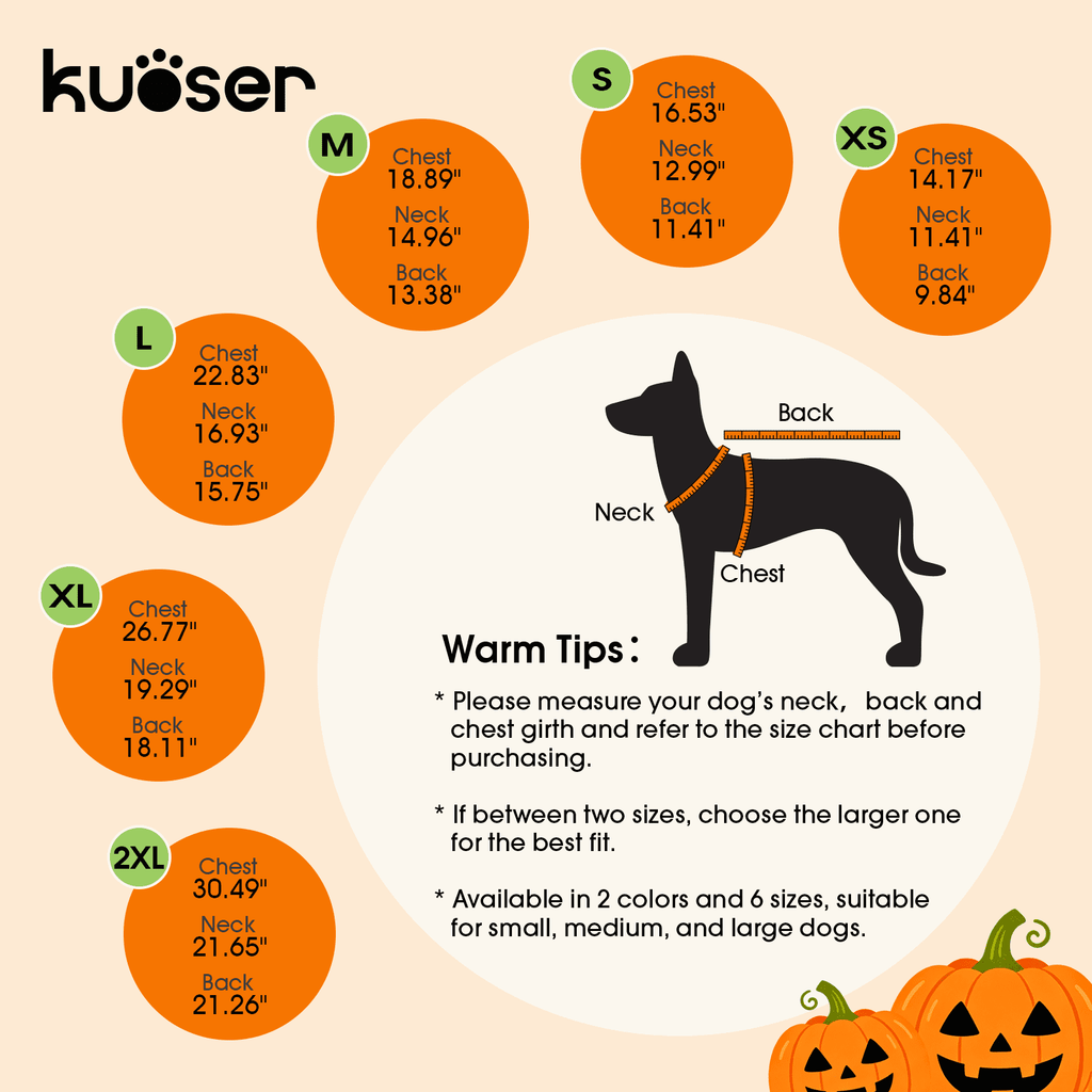 Kuoser Dog Dinosaur Halloween Costume, Funny Fleece Hoodie for Medium Dogs, Orange, M
