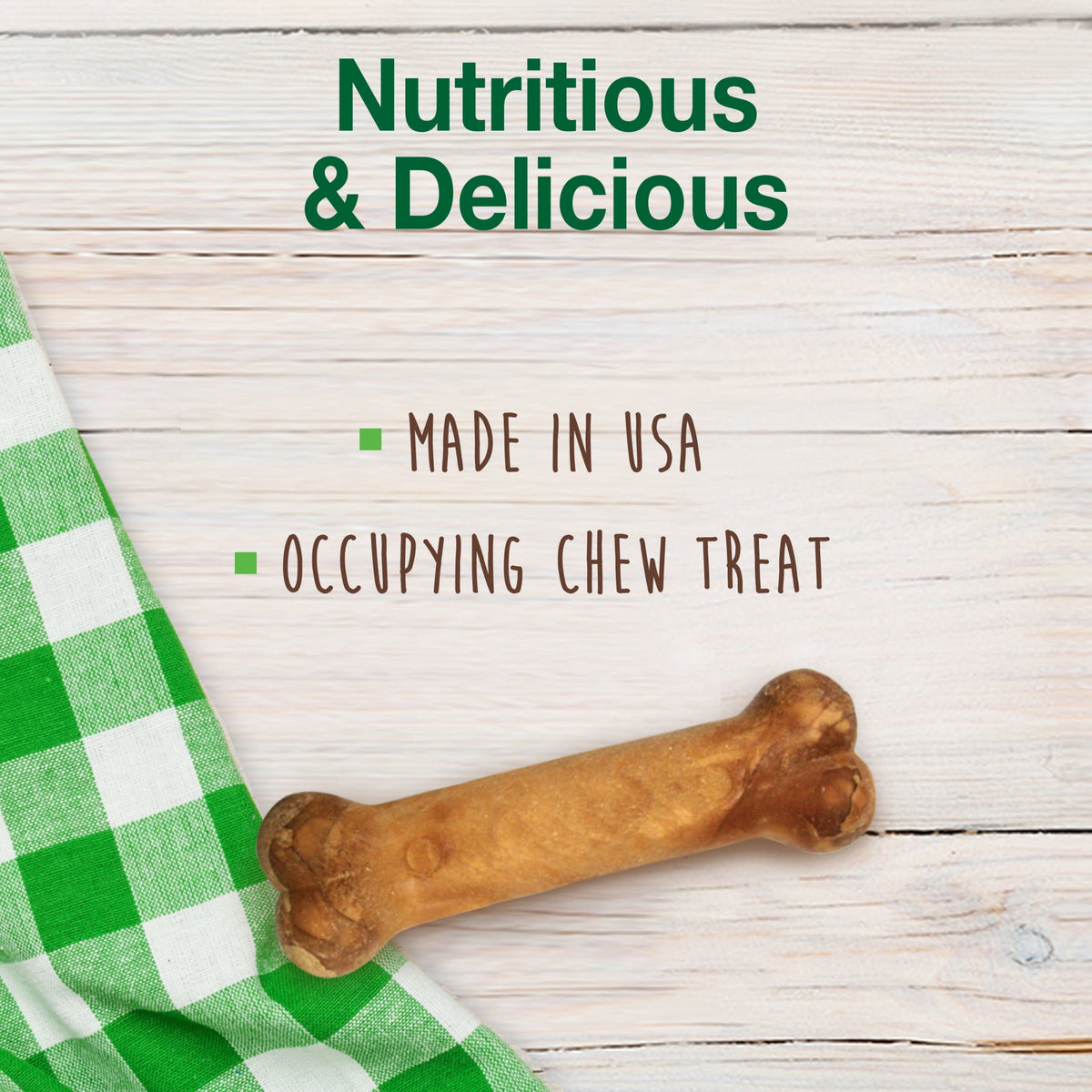 Nylabone Healthy Edibles Natural Dog Treats, Long Lasting Dog Bones, Bacon Flavor Dog Treats, For X-Small Dogs (8 Count)