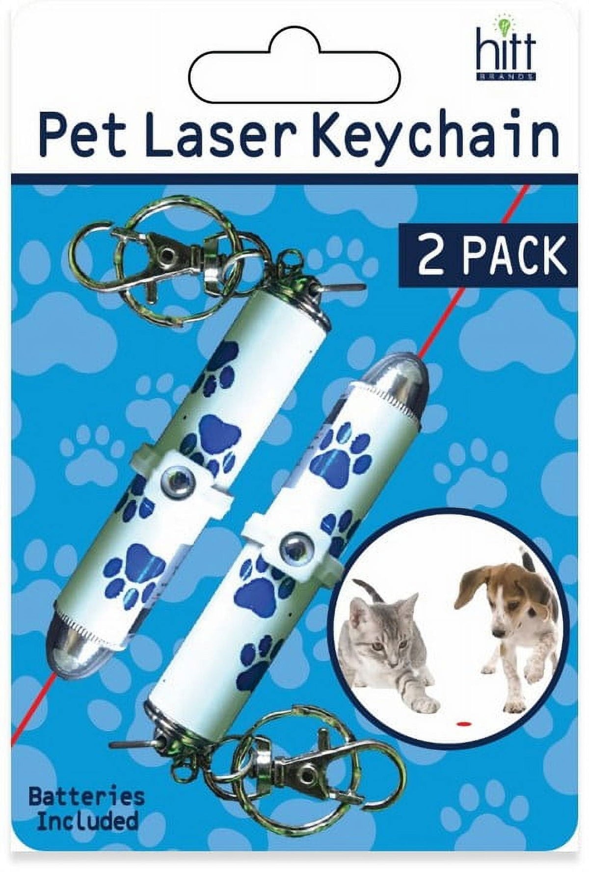 Hitt Brands Pet Laser Exerciser and Keychain Toy 2 Pack