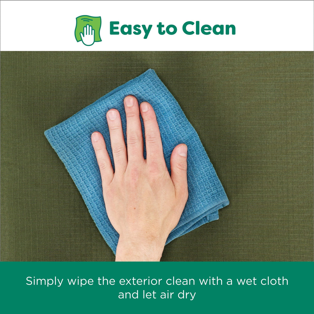 FurHaven Grid Indoor-Outdoor Cooling Memory Foam Deluxe Mattress for Dogs and Cats - Olivine, Medium