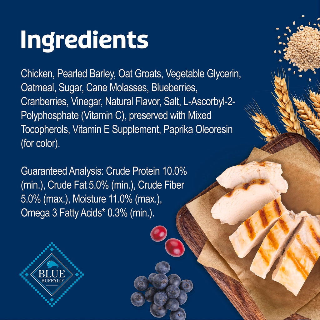 Blue Buffalo Soft & Chewy Health Bars Baked with Real Chicken & Mixed Berries, 9 oz. Bag