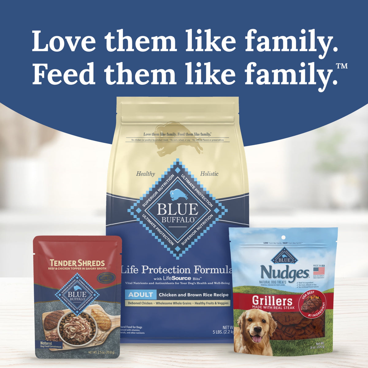 Blue Buffalo Tender Shreds Toppers, Dog Food, Beef & Chicken, 2.5oz. Pouch