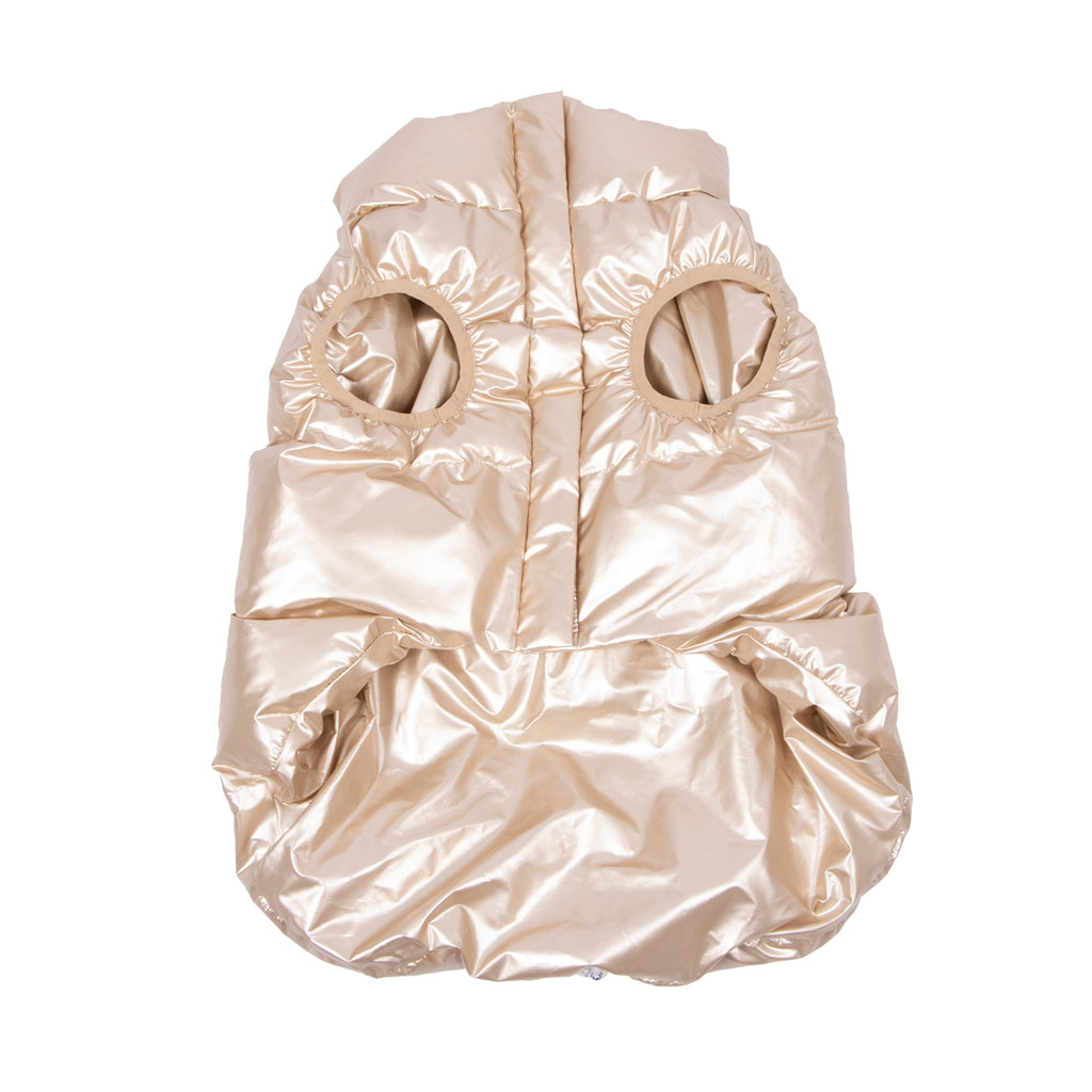 Oodles Quilted Fall Puffer Dog Jacket, Pink, Small