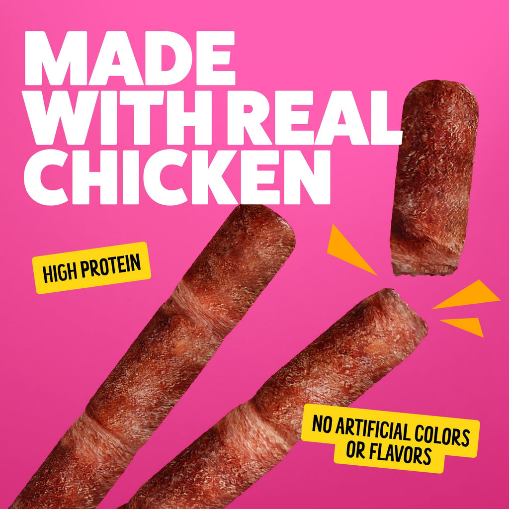 BONKERS Nibble Sticks Soft & Meaty Tender Chicken Flavor Cat Treats, 5 Sticks