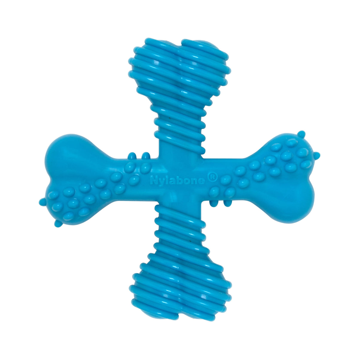 Nylabone Power Chew Comfort Hold X Bone Dog Toy, Dog Chew Toy, Beef Flavor, Small, 1 Count