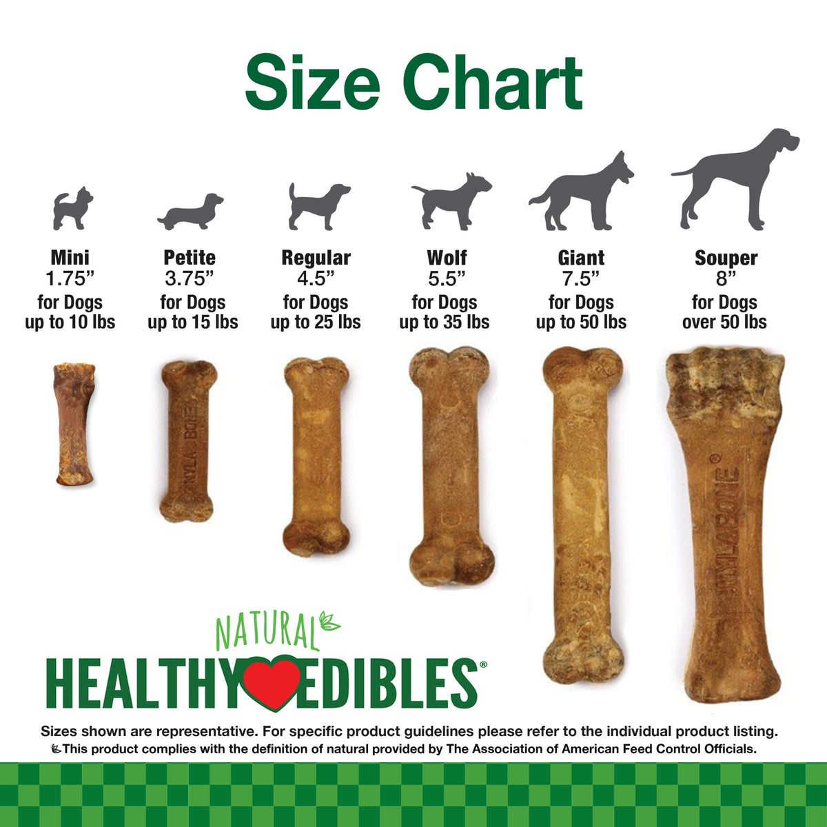 Nylabone Healthy Edibles Natural Puppy Treats, Training Treats for Puppies, Lamb & Apple Flavor Dog Treats, For Small Dogs (3 Count)