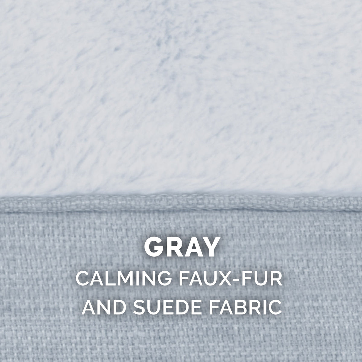 FurHaven Pet Products Plush & Performance Linen Orthopedic Sofa Pet Bed for Dogs & Cats - Mist Gray, Large