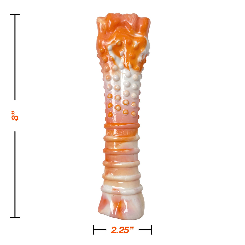 Nylabone Power Chew 70th Birthday Textured Bone Dog Toy, Dog Chew Toy, Chicken Flavor, Medium, 1 Count