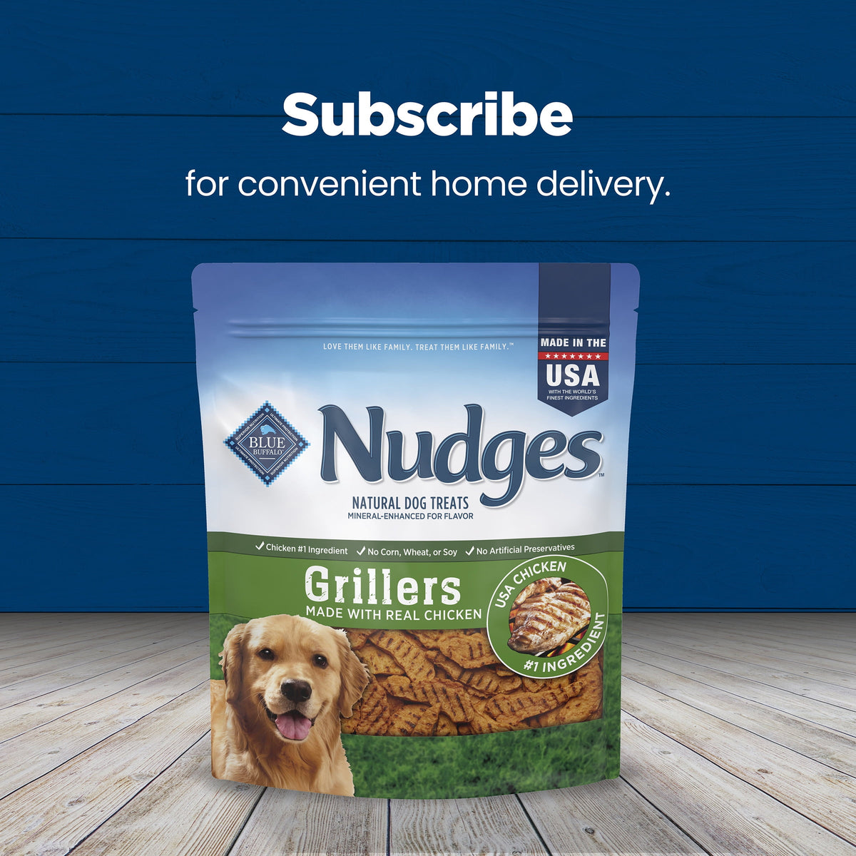 Blue Buffalo Nudges Grillers, Natural Dog Treats, Chicken, 28oz Bag