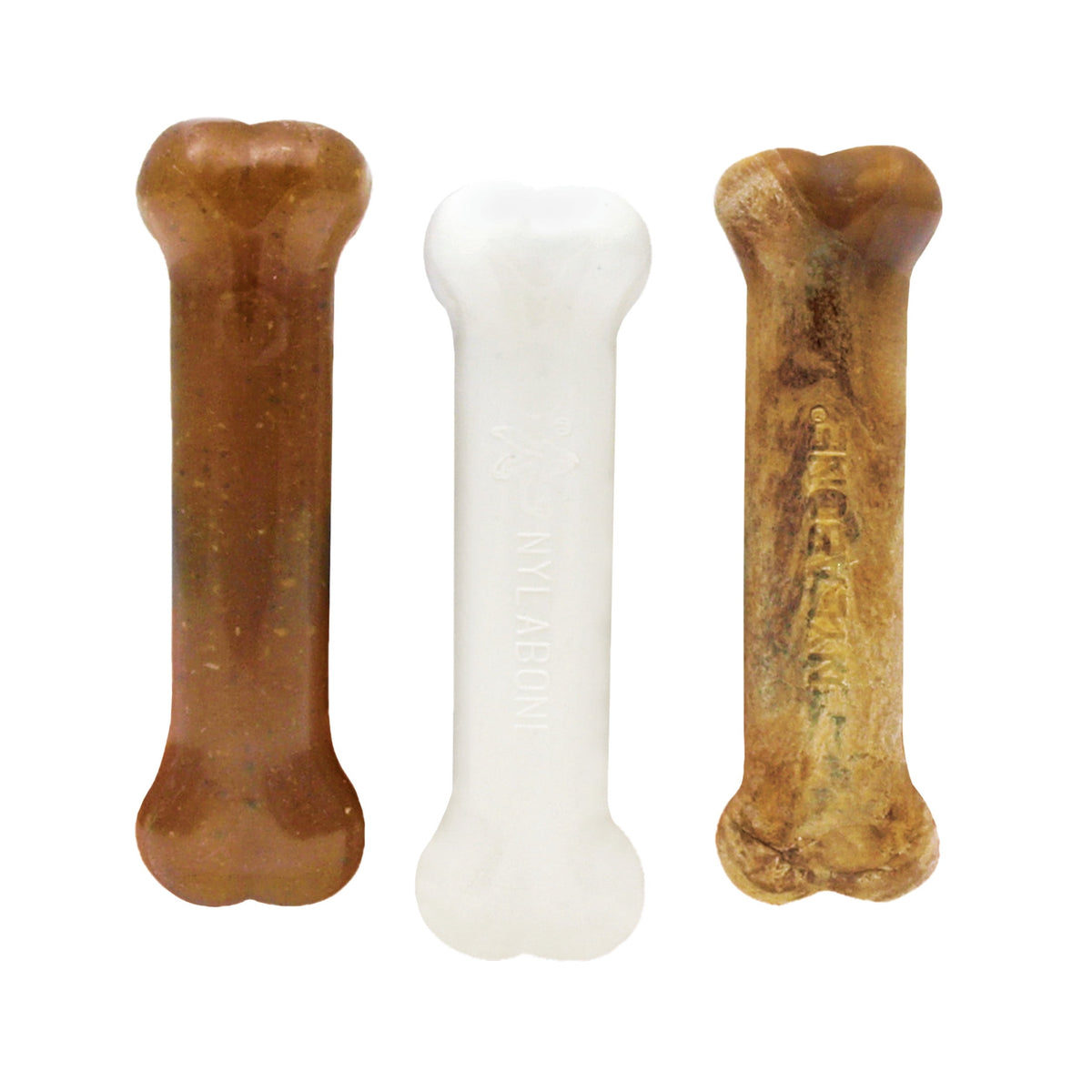 Nylabone Puppy Toys, Dog Teething Toys & Dog Treats, Variety Flavor, Small, 3 pack