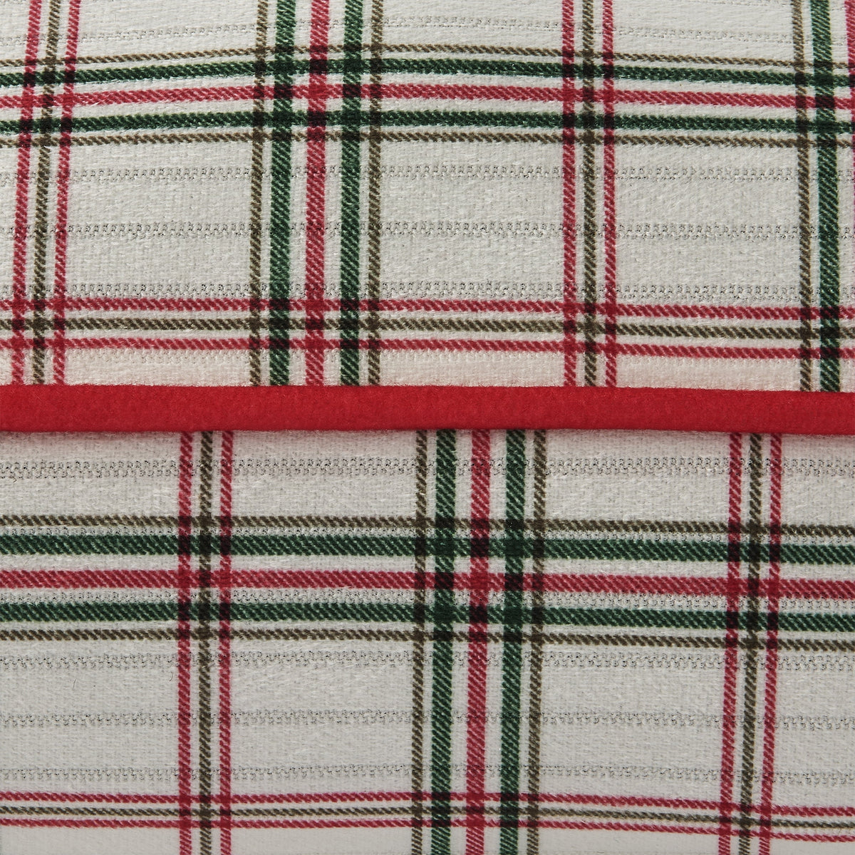 Vibrant Life Holiday Large Deluxe Gusset Pillow Pet Bed, Fireside Plaid, 42" x 32"