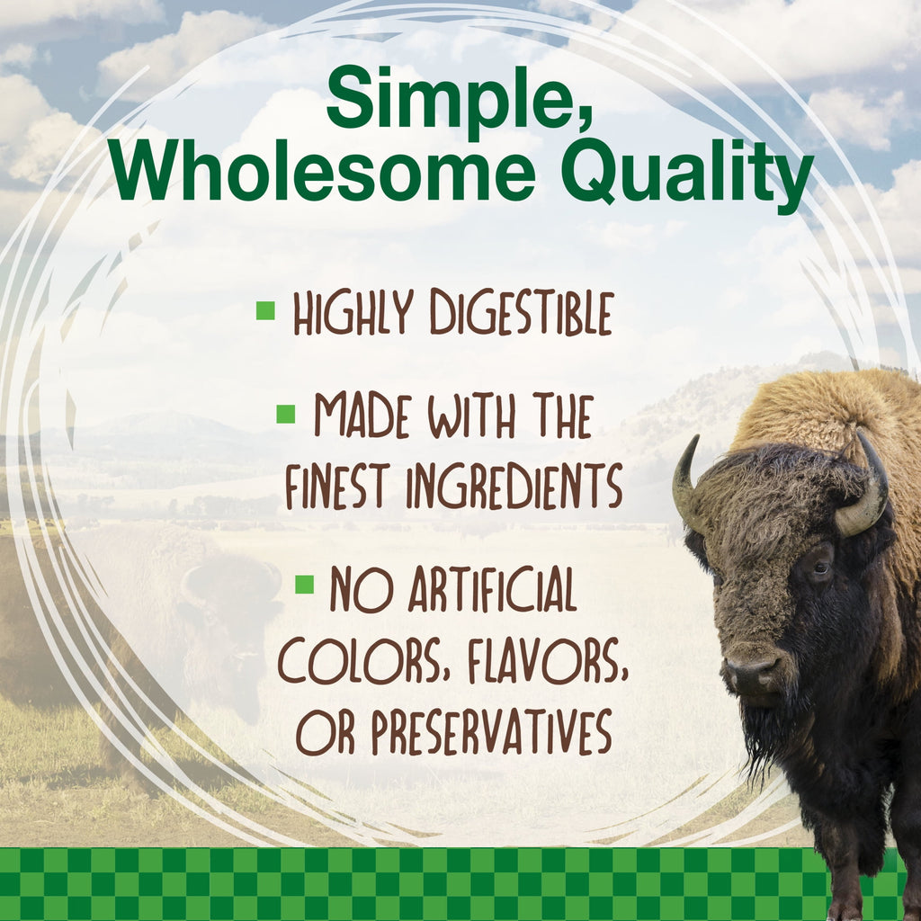 Nylabone Healthy Edibles WILD Dog Treats, All-Natural Long Lasting Chew Treats, Bison Flavor, Medium, 10 Count