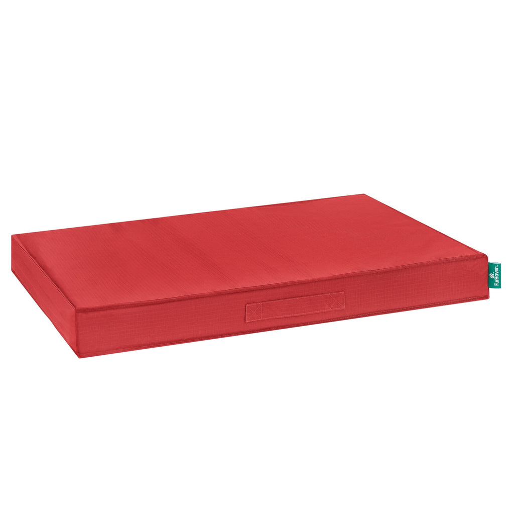 FurHaven Grid Indoor-Outdoor Cooling Memory Foam Deluxe Mattress for Dogs and Cats - Olivine, Medium