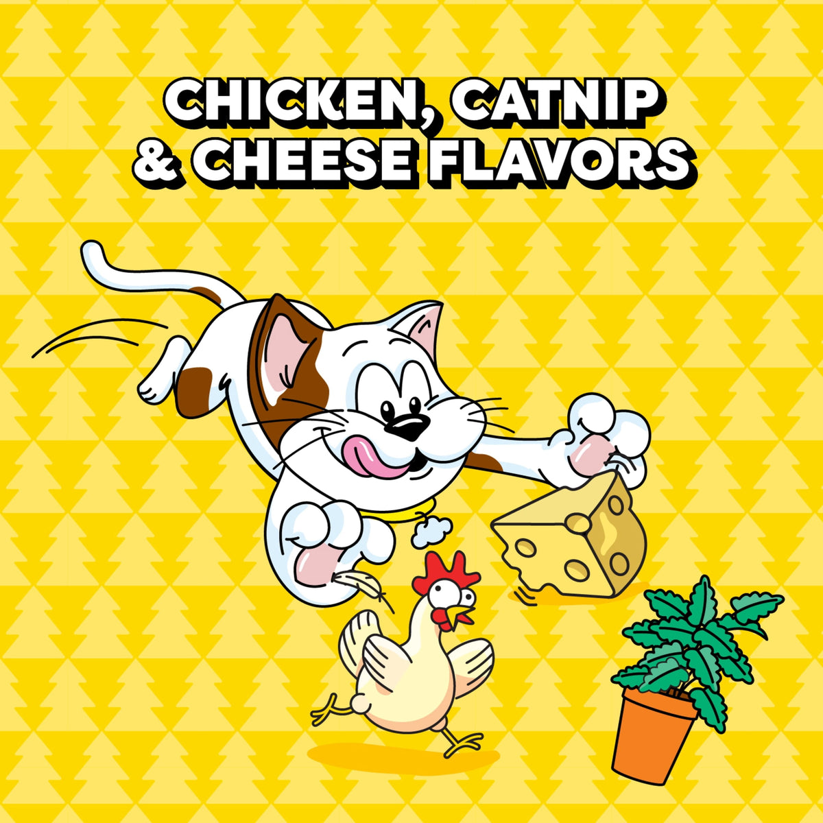 Temptations Mixups Catmas Casserole Catnip Fever Flavor Crunchy and Soft Treats for Cats, 16 oz Tub