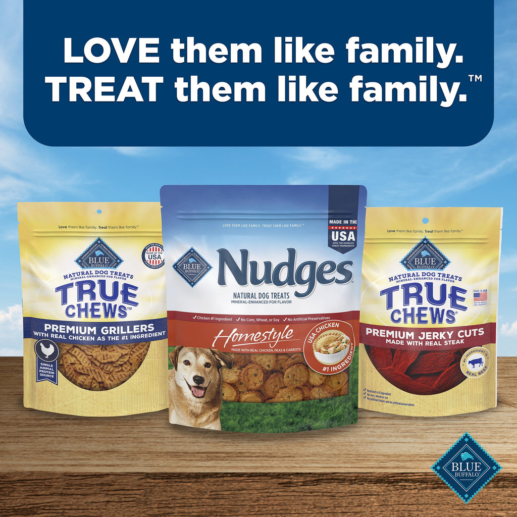 Blue Buffalo Nudges, Natural Dog Treats, Chicken Pot Pie Recipe, 28oz Bag