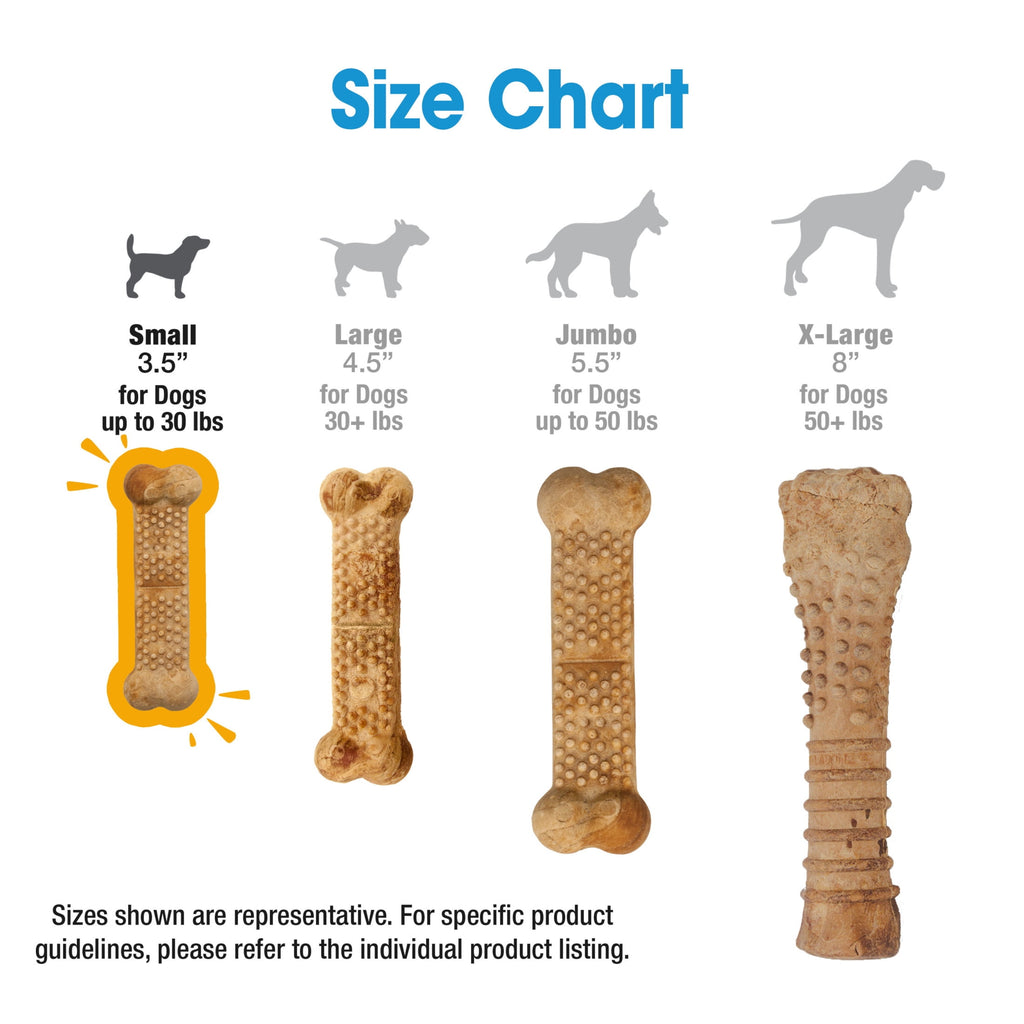 Nylabone Nubz Natural Puppy Treats for Small Dogs, Turkey & Sweet Potato Flavor Dog Treats, Small - Up to 30 lbs., 8 Count