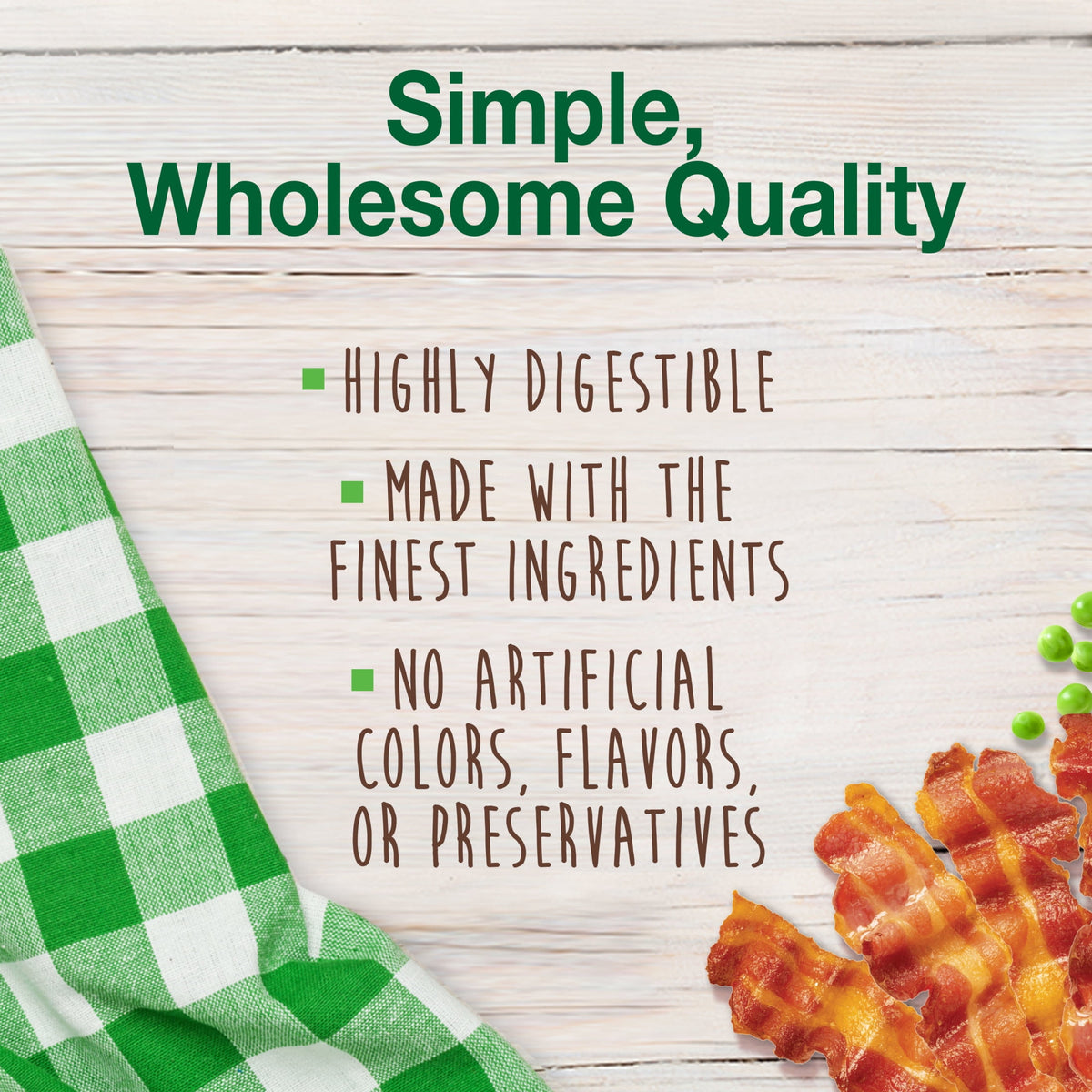 Nylabone Healthy Edibles Natural Dog Treats, Long Lasting Dog Bones, Bacon Flavor Dog Treats, For Medium Dogs (2 Count)