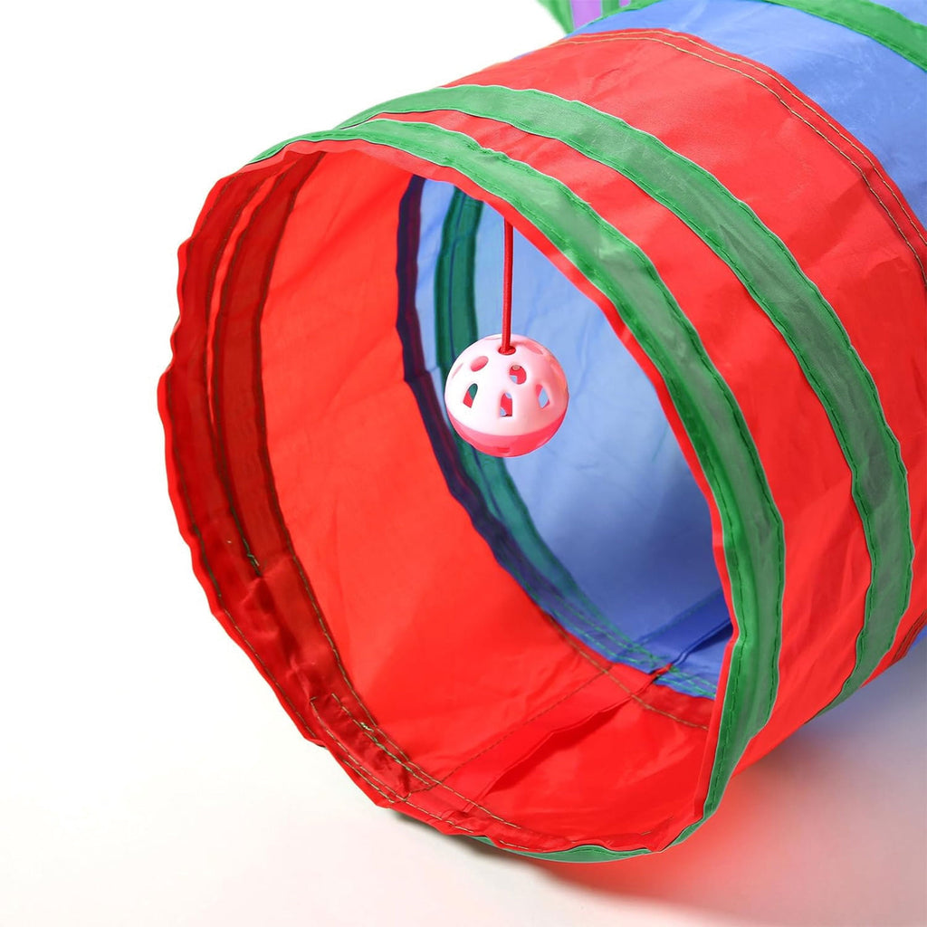 Semfri Cat Toys Tunnels Collapsible Pets Cat Jungle Tunnels Kitty Toys Balls