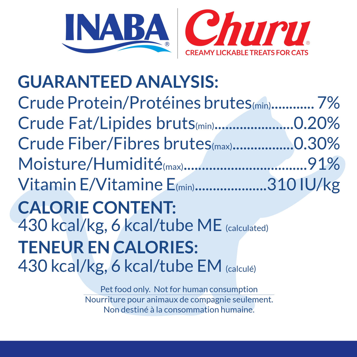 INABA Churu Cat Treats, Grain-Free, Lickable, Squeezable Creamy Purée Cat Treat/Topper with Vitamin E & Taurine 0.5 Ounces Each Tube, 50 Tubes, Tuna & Chicken Variety