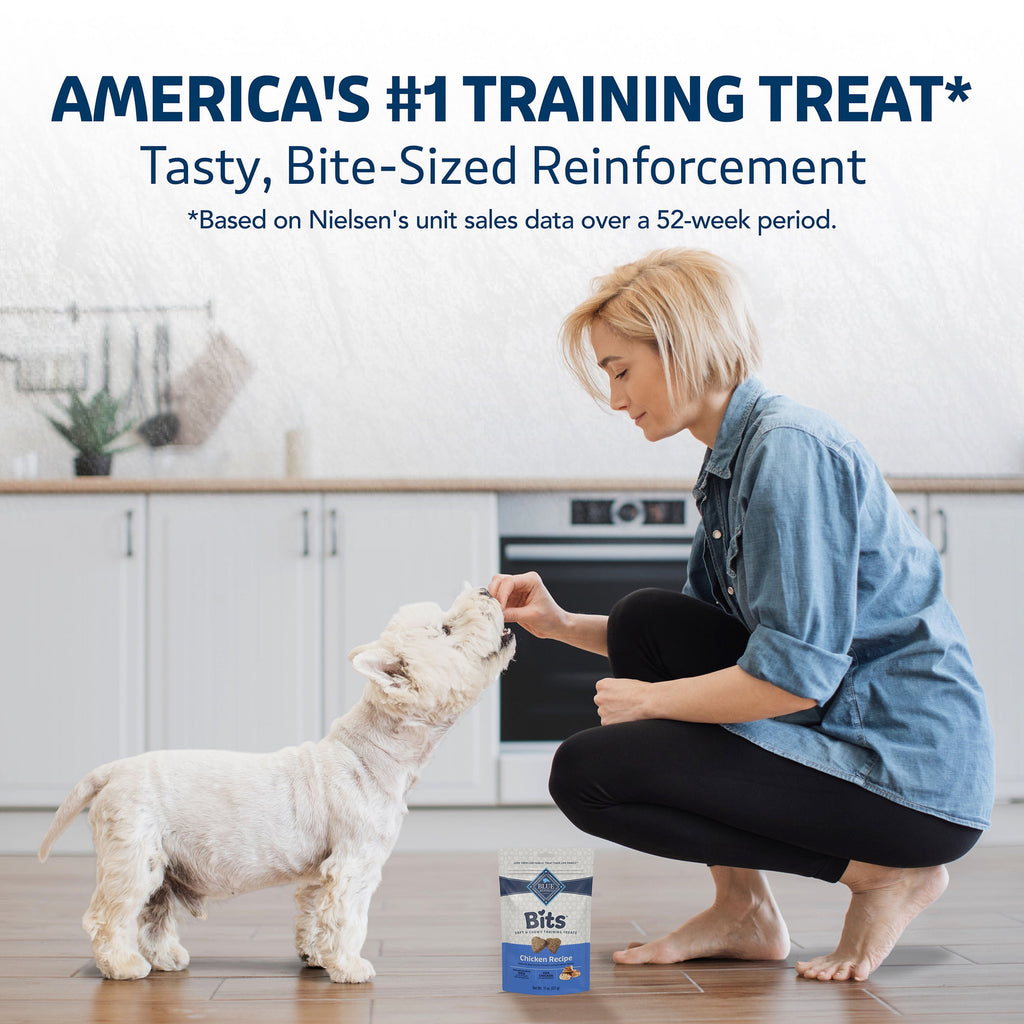 Blue Buffalo Bits Soft Dog Treats for Training, Enhanced with DHA, 19-oz. Bag