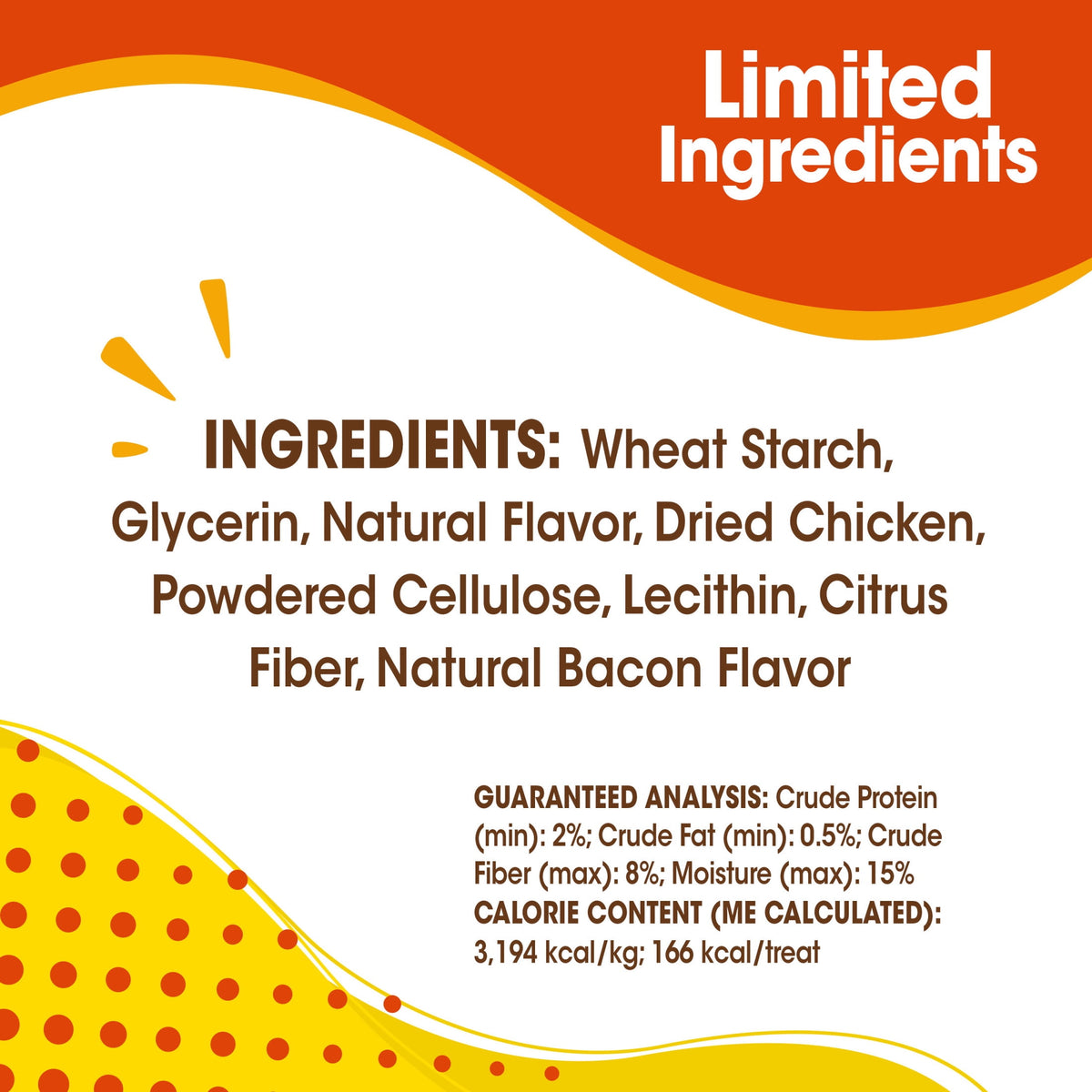 Nylabone Nubz Natural Dog Treats for Large Dogs, Chicken Flavor Dog Bones, Large - 30+ lbs., 14.6 oz Pouch, 8 Count