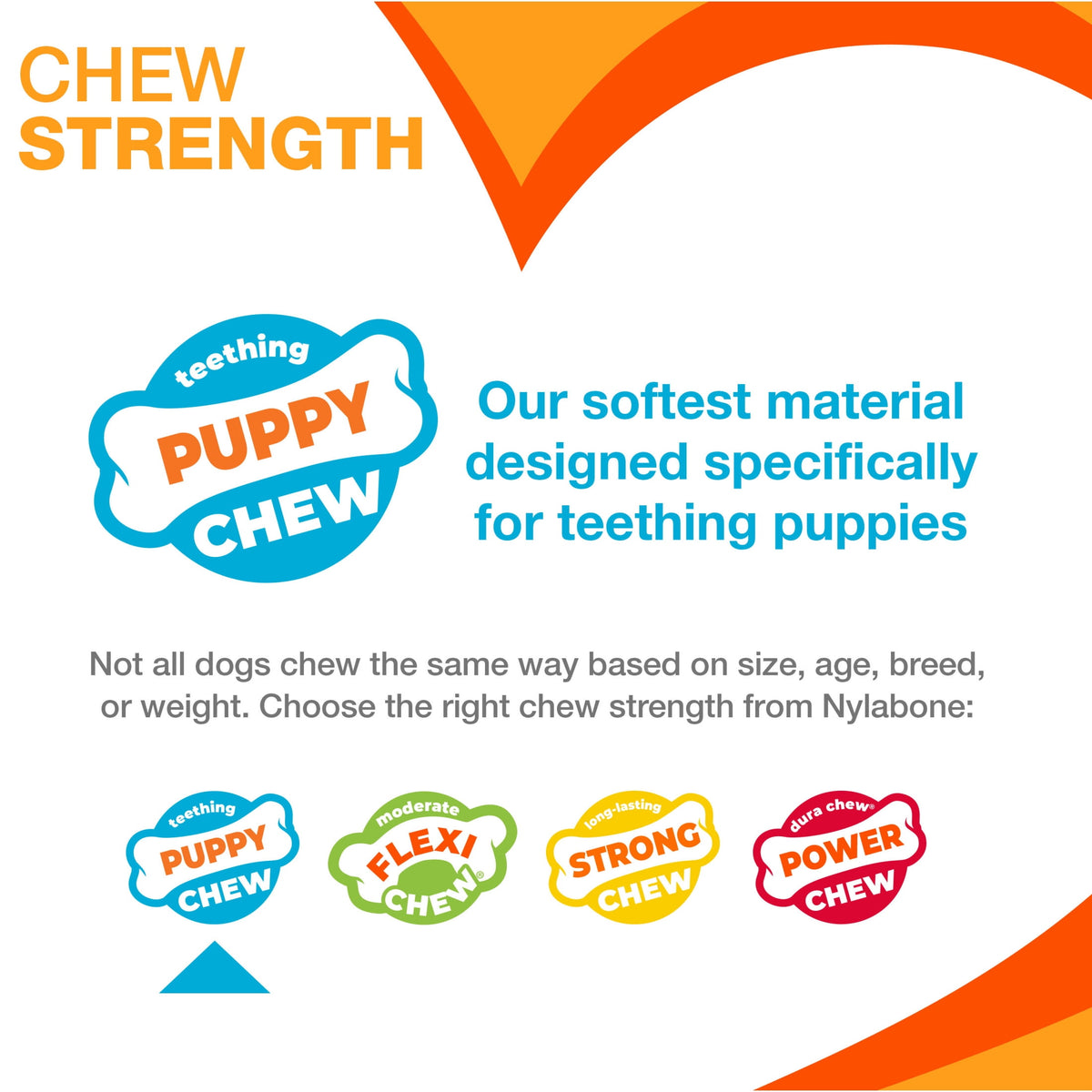 Nylabone Puppy Chew Pacifier Dog Toy, Dog Chew Toy, Peanut Butter Flavor, Small, 1 Count