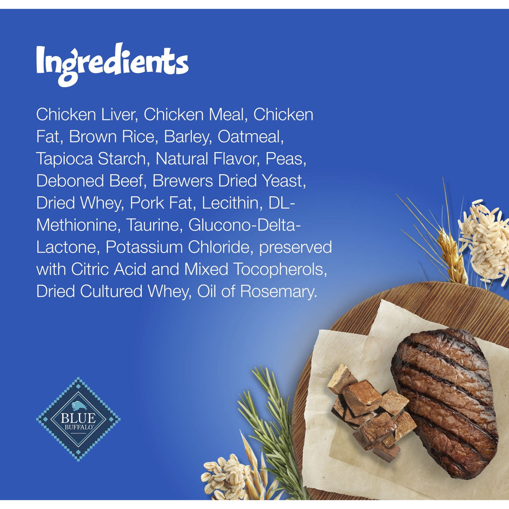 Blue Buffalo Bursts Crunchy & Creamy Cat Dry Treats, Great for Training, Liver & Beef, 5-oz. Bag
