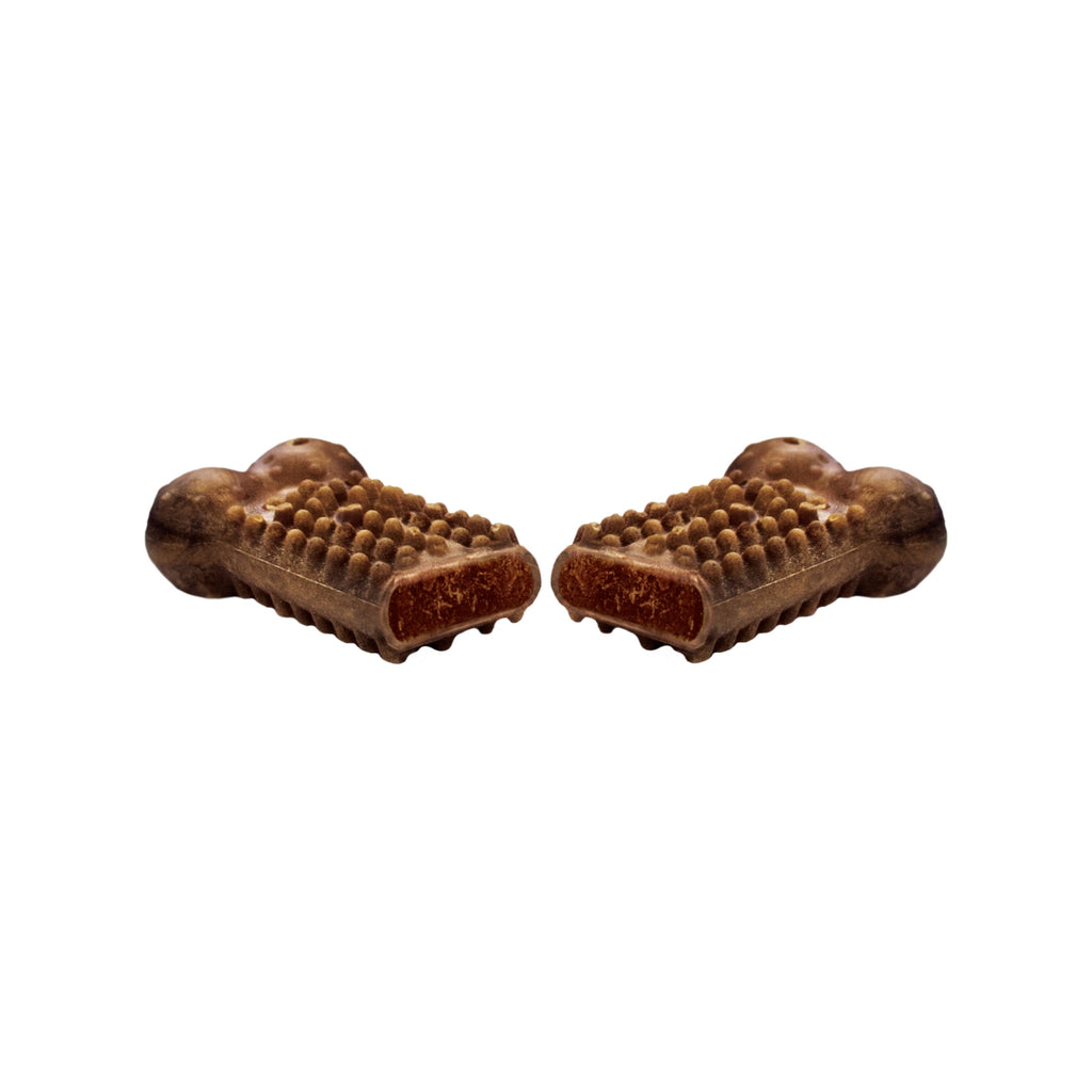 Nylabone Nubz Meaty Center Dog Treats for Small Dogs, Beef Flavor Dog Bones, Small - Up to 30 lbs., 20 Count