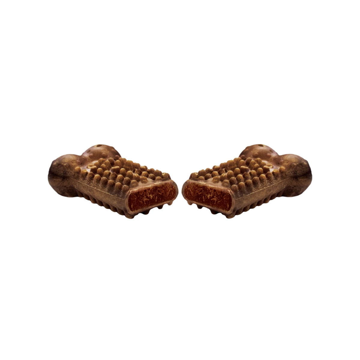 Nylabone Nubz Meaty Center Dog Treats for Small Dogs, Beef Flavor Dog Bones, Small - Up to 30 lbs., 20 Count