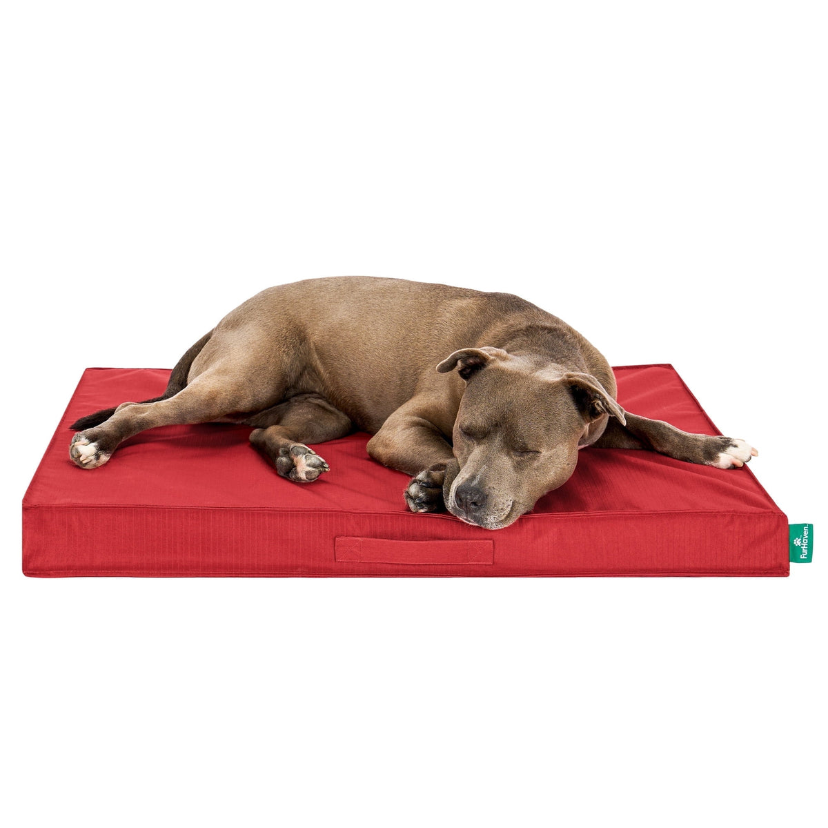 FurHaven Grid Indoor-Outdoor Cooling Memory Foam Deluxe Mattress for Dogs and Cats - Olivine, Medium