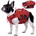 Kuoser Dog Life Jacket, Reflective and Adjustable Dog Life Vest for Small Medium Large Dogs Red, S