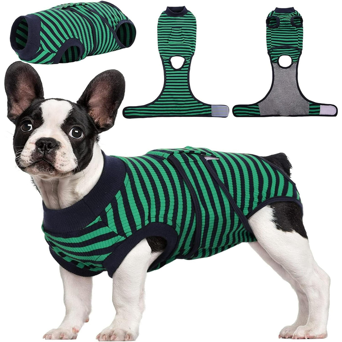 Kuoser Dog Surgical Recovery Suit Dogs Cat Onesie after Surgery,Brown,XL