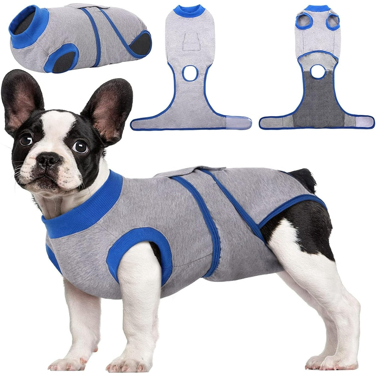 Kuoser Dog Surgical Recovery Suit Dogs Cat Onesie after Surgery,Brown,XL