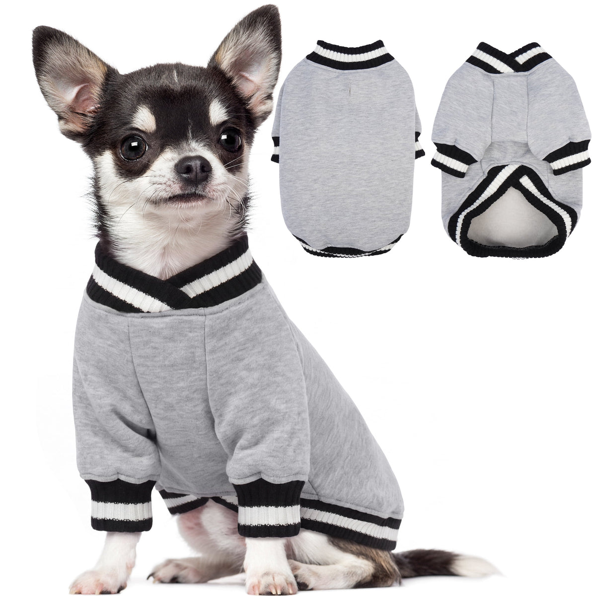 Kuoser Dog Winter Sweater, Cute Pet Pullover Vest, Soft and Thick Sweatshirt for Dogs and Cats, Green, XL