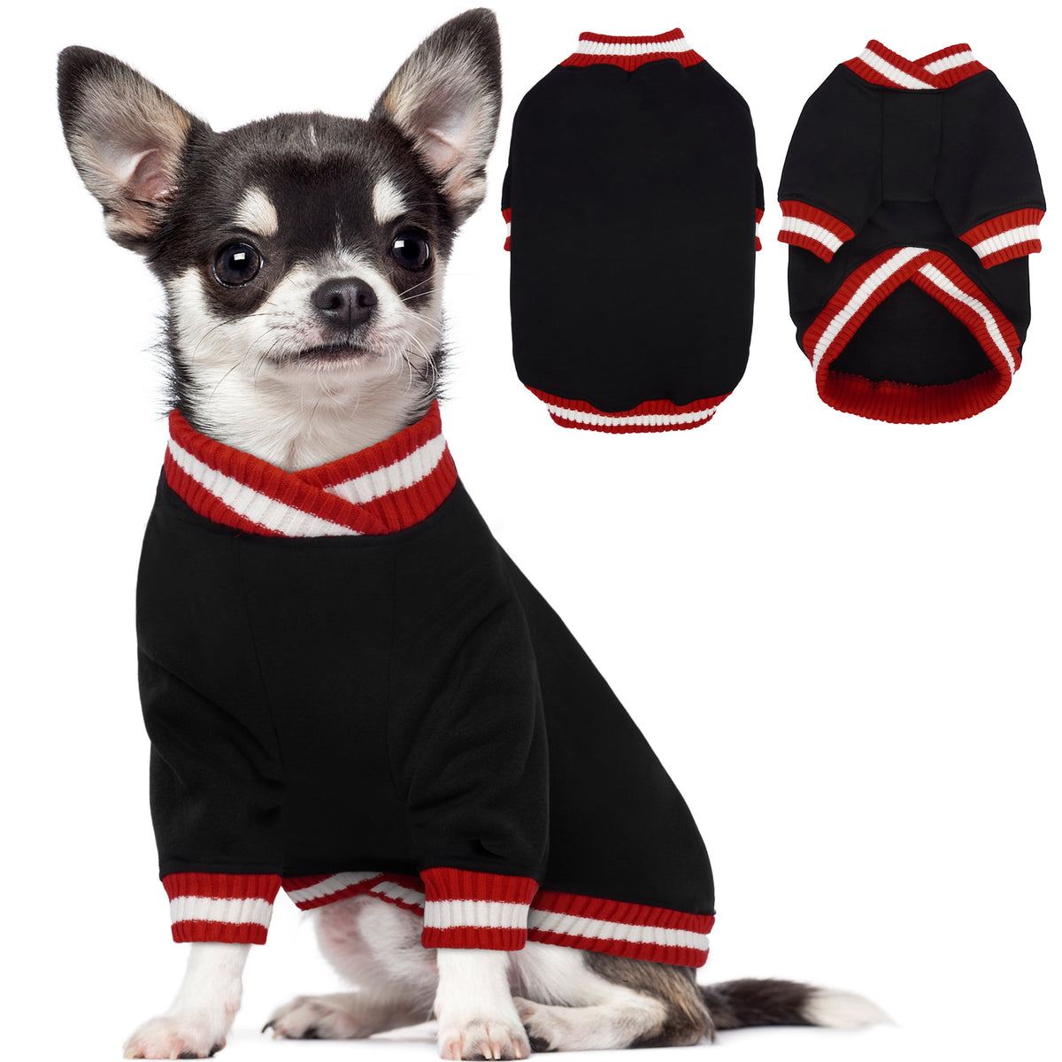 Kuoser Dog Winter Sweater, Cute Pet Pullover Vest, Soft and Thick Sweatshirt for Dogs and Cats, Green, XL