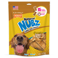 Nylabone Nubz Natural Dog Treats for Large Dogs, Peanut Butter Flavor Dog Bones, Large - 30+ lbs., 1.7 lb. Pouch, 15 Count