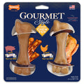 Nylabone Strong Chew Gourmet Style Femur Bone Dog Toy, Dog Chew Toy, Bacon & Chicken Flavor, Small, 2 Pack