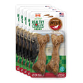 Nylabone Healthy Edibles WILD Dog Treats, All-Natural Long Lasting Chew Treats, Bison Flavor, Medium, 10 Count