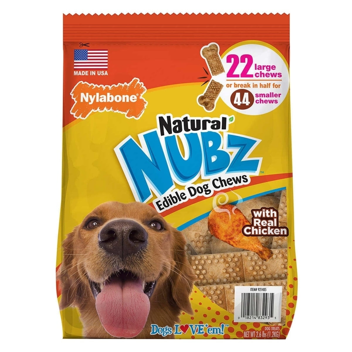 Nylabone NUBZ Dog Chews 22 Count