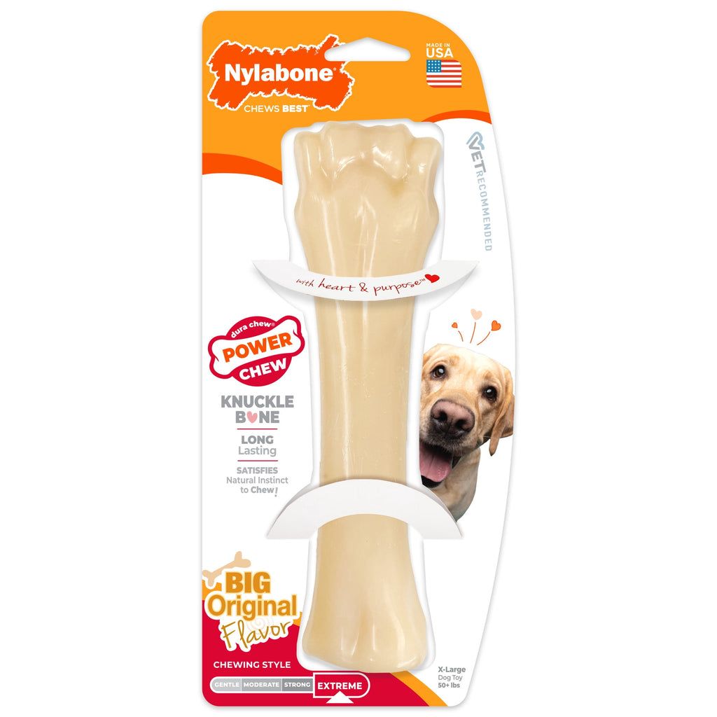 Nylabone Power Chew Knuckle Bone Dog Toy, Dog Chew Toy, Original Flavor, X-Large, 1 Count