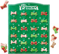 Thoughtfully 24 Days of Christmas Dog Advent Calendar 2024, Gingerbread Baked Dog Treats, Individually Wrapped Bone Shapes, 24 Count